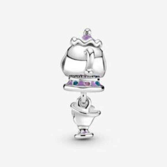 Pandora Disney Beauty and the Beast Mrs. Potts and Chip Dangle Charm - Picture 3 of 5